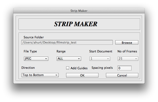 the StripMaker interface