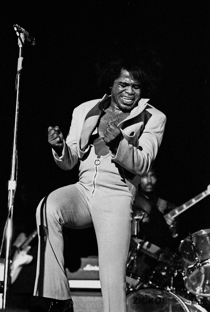 James Brown, working.